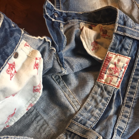 True Religion Bobby Big T Denim Shorts ~ 30 - Picture 15 of 16